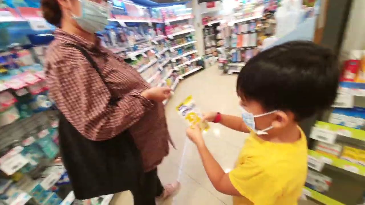 逛屈臣氏｜桐桐在樓梯跌倒｜二寶快出生了要更愛大寶
