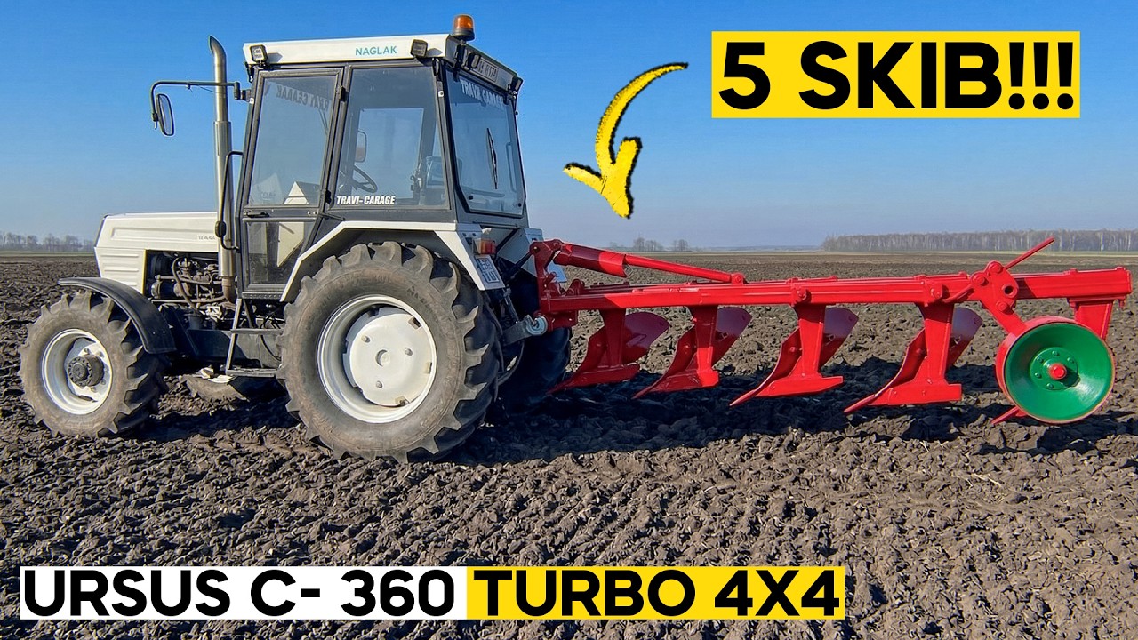 Czy URSUS C-360 TURBO 4x4 da radę 5 skibom?!