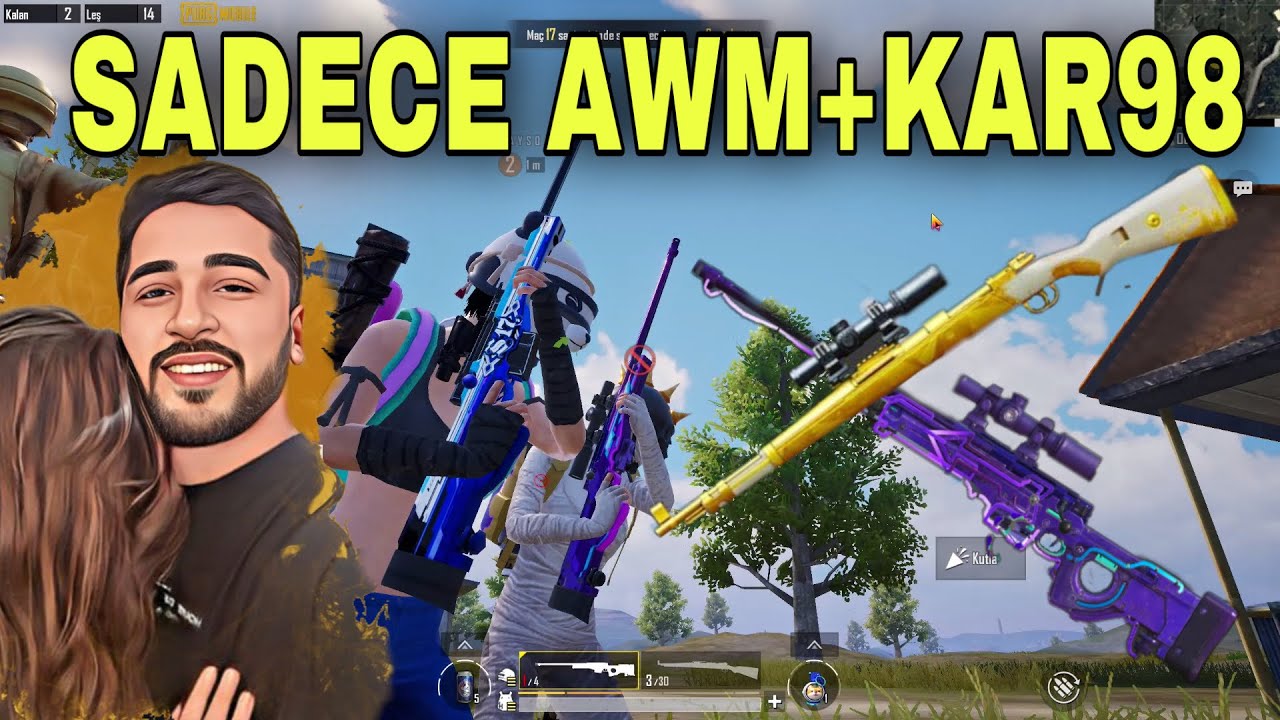GEBLO İLE AYŞO SADECE AWM+ KAR98 OYNARSA! (AWM İLE FİŞEK BASTIK)
