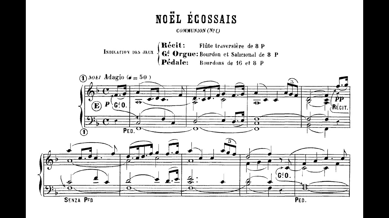 Guilmant: Noel Écossais op. 60 Nr. 6