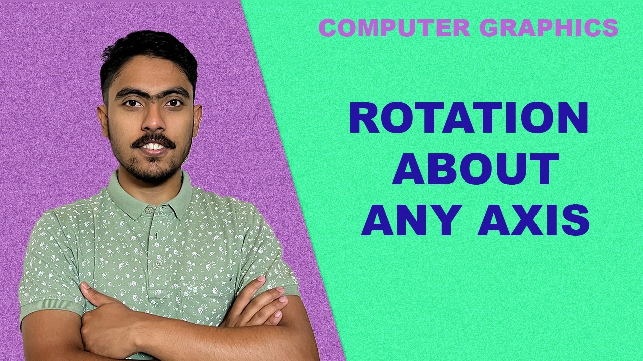 Rotation about an Arbitrary Axis | Solved Example | Computer Graphics