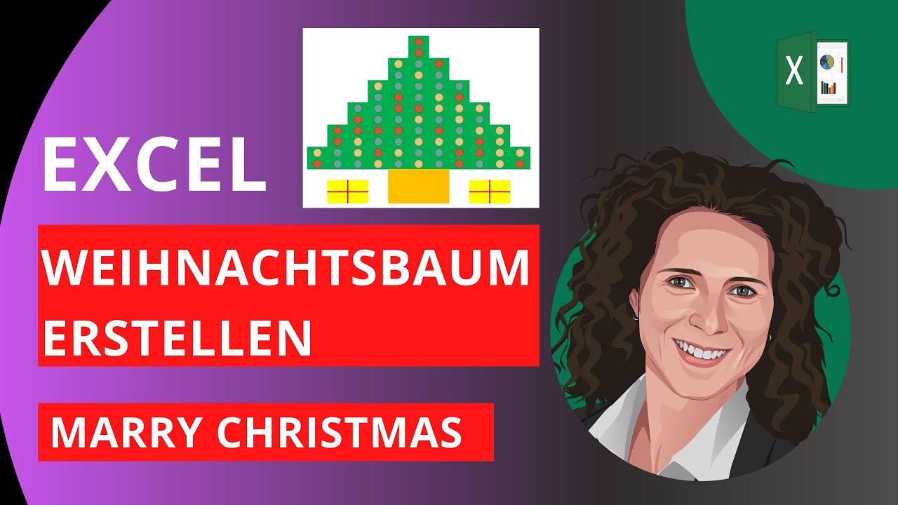 Excel leuchtender Weihnachtsbaum mit bedingter Formatierung & Zufallszahl