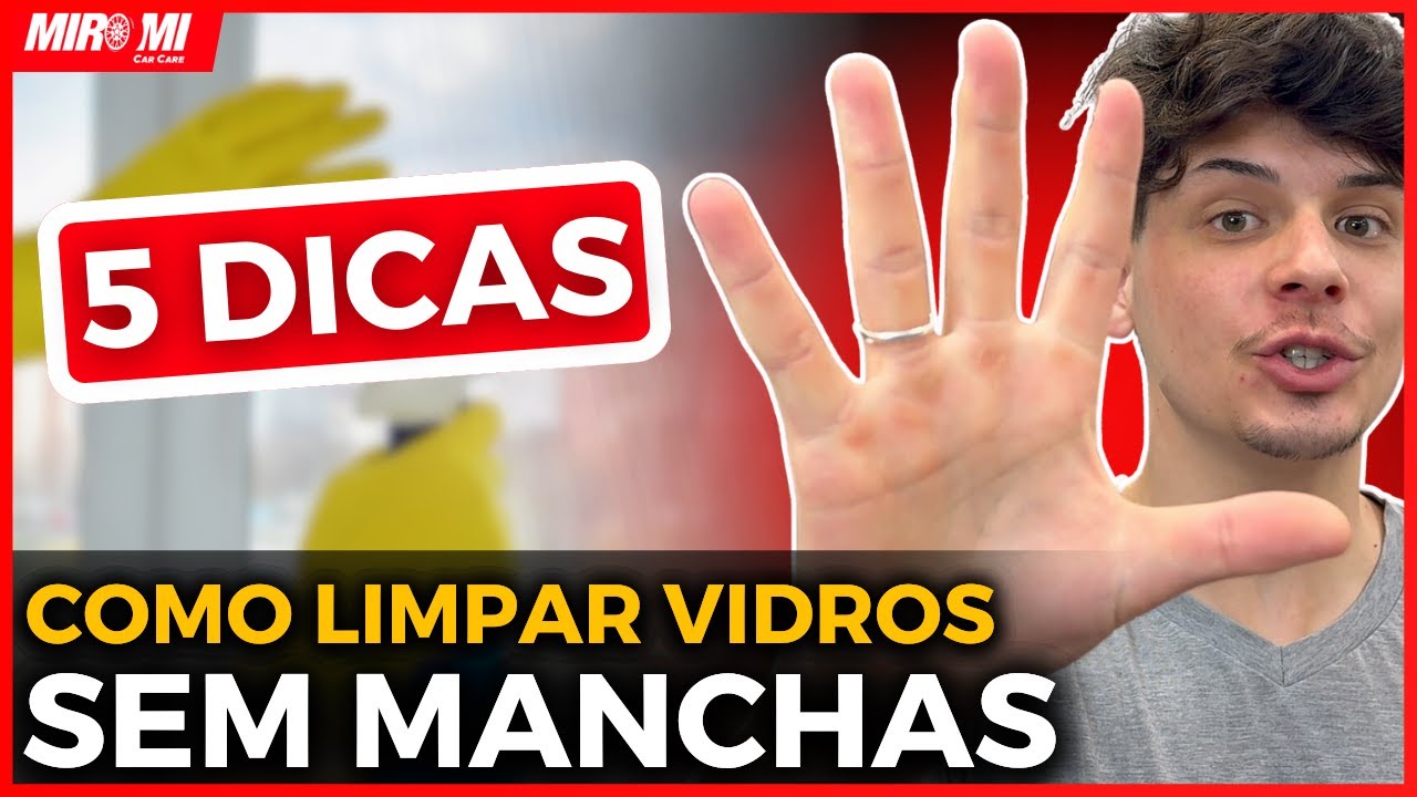 5 DICAS para LIMPAR VIDROS de carro SEM deixar MANCHA!! 😯