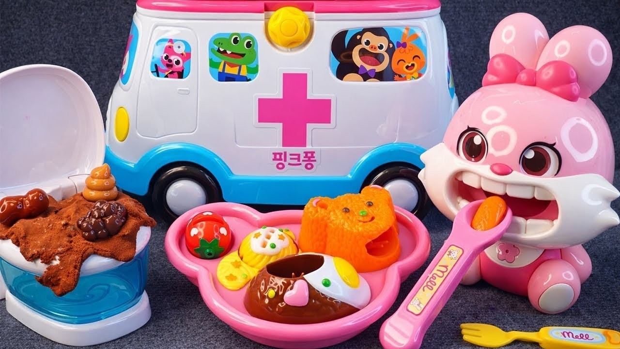 [Toy ASMR] Cocomelon Pinkfong & Toilet Routine Toys 💩 크롱 배변훈련 & 식사놀이 장난감 언박싱 | Satisfying Unboxing