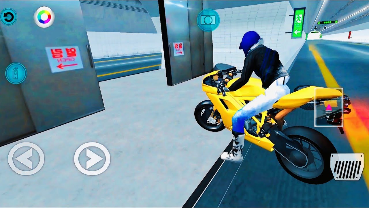 New Yellow Bike Secret Tunnel Drive - 3D Driving Class Game - Android Gameplay 