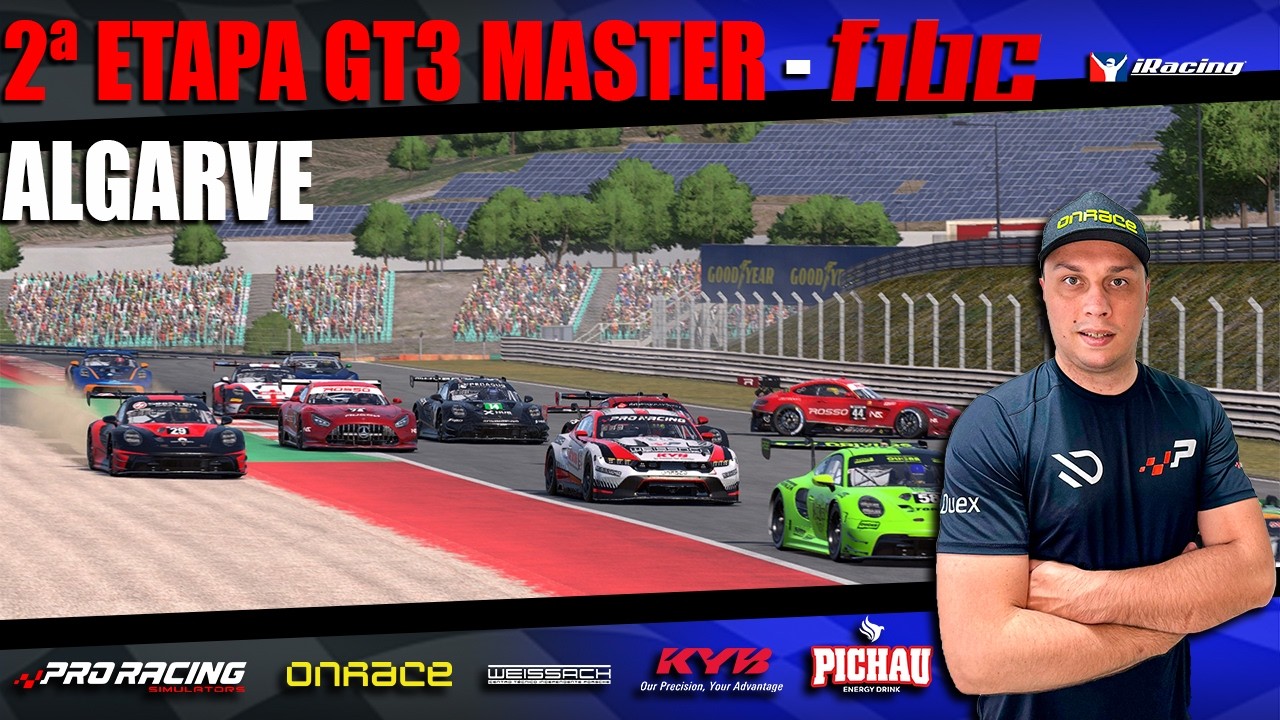 Larguei P13 e Fui ao Pódio! | 2ª Etapa GT3 Masters F1BC em Algarve | iRacing
