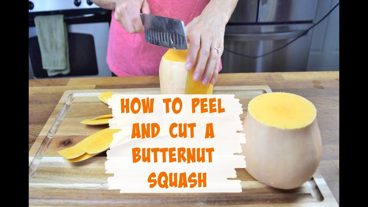How to Peel and Cut a Butternut Squash | Natural Tasty Chef