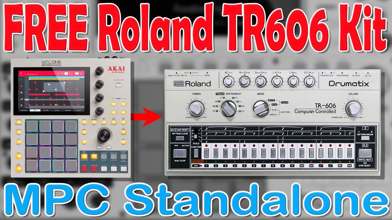 FREE Roland TR606 MPC Standalone kit for that dirty RetroWave, Old School House & Hip Hop sound.