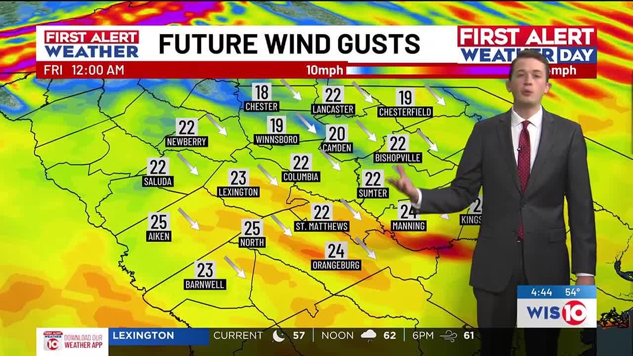 Today is a First Alert Weather Day for gusty winds