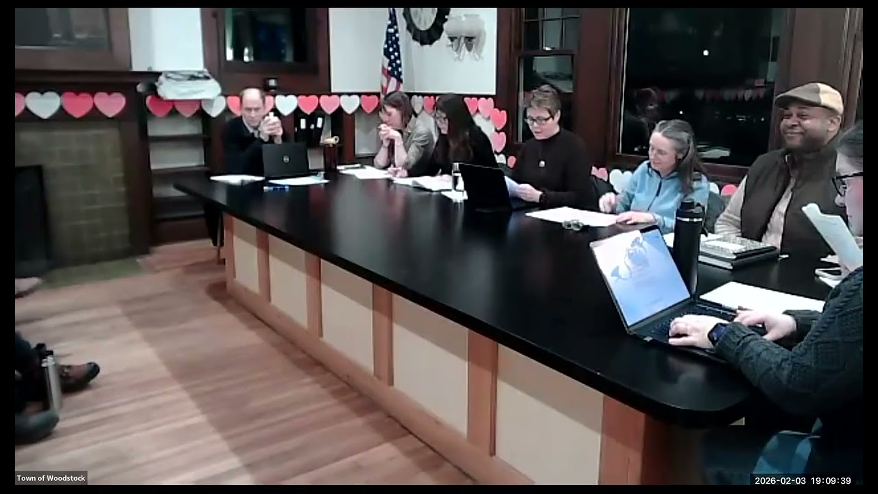 Town of Woodstock NY Town Board Meeting 02 06 26