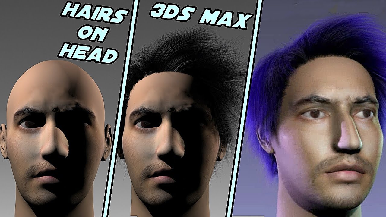3ds Max Hairs Tutorial *Funky* | Tutorial