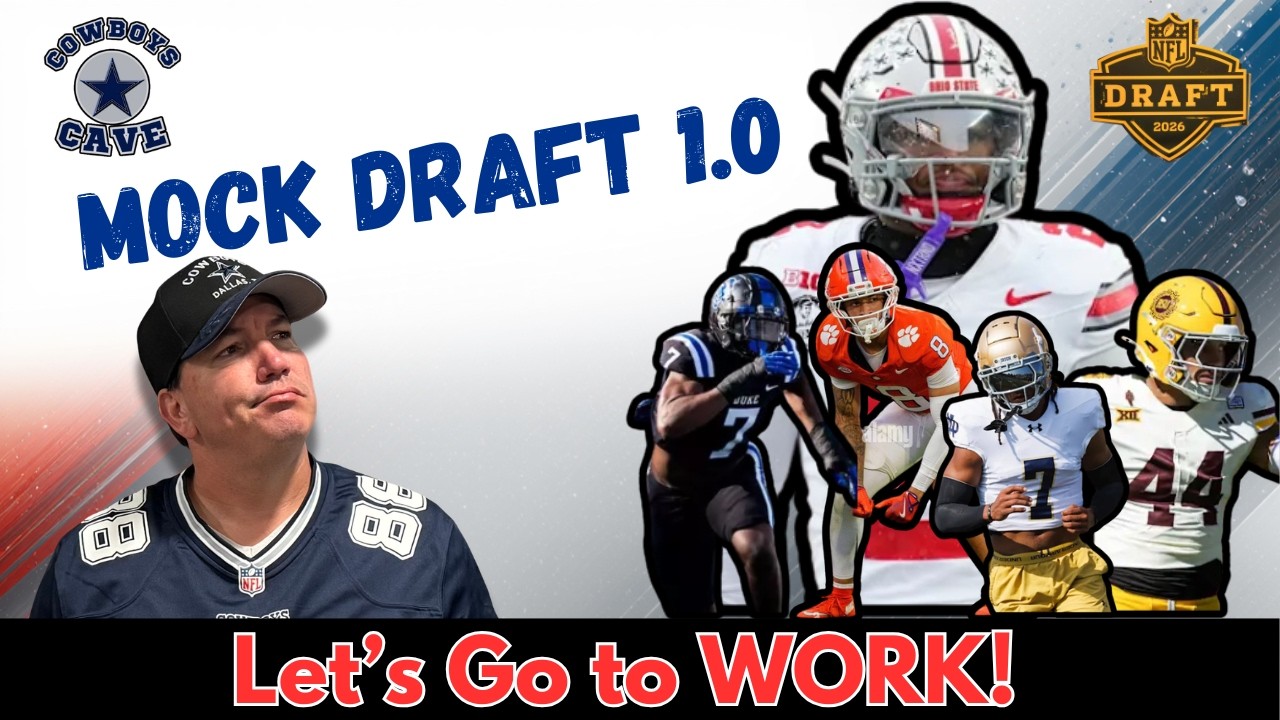 Dallas Cowboys Mock Draft 1.0 | It's Time to Get DEFENSIVE!!