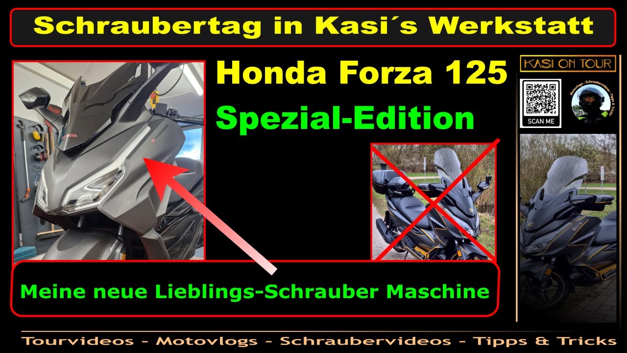 Premiere in Kasis´s Werkstatt -  Honda Forza 125 Spezial Edition 😍