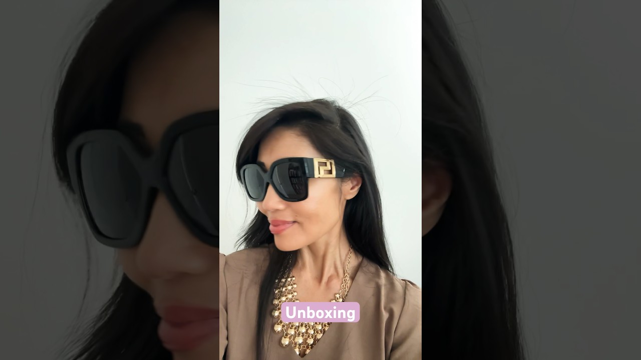 Unboxing Versace Square Sunglasses 🕶️ Mompreneur Life &hearts;️ Vlog YouTube #Shorts
