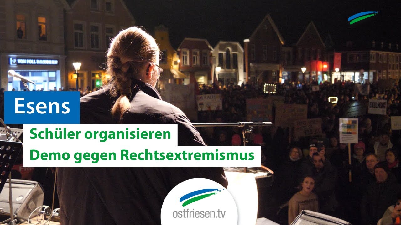 Schüler organisieren in Esens Demo gegen Rechtsextremismus