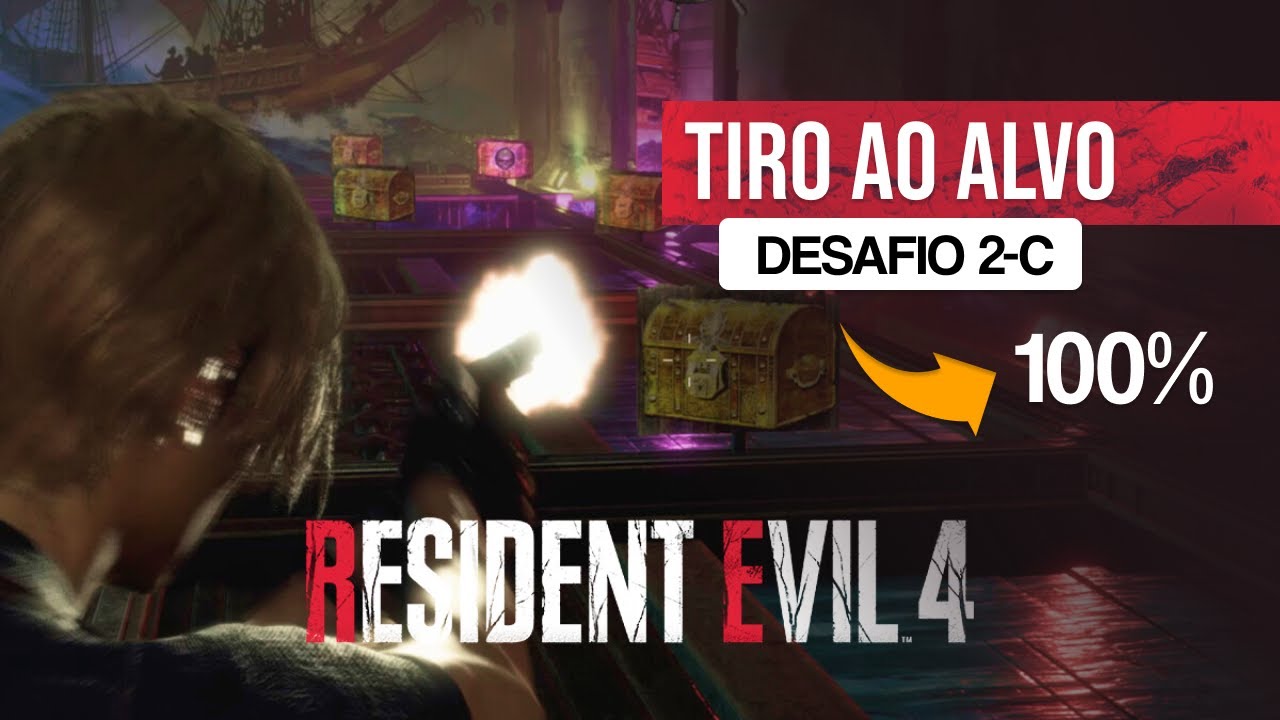 Resident Evil 4 Remake Estande de Tiro - DESAFIO 2-C 100%