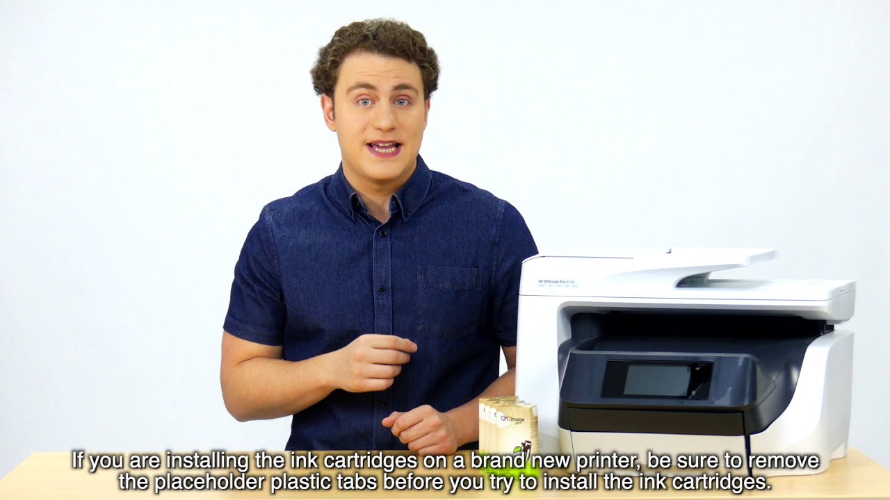 How to change HP 952 ink cartridges at HP OfficeJet Pro 8720 printer - Step-by-Step by ComboInk