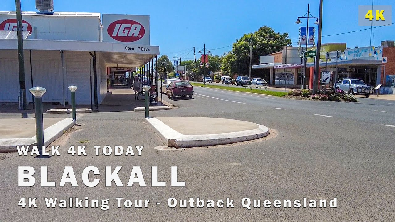 Blackall, Outback Queensalnd - 4K Walking Tour