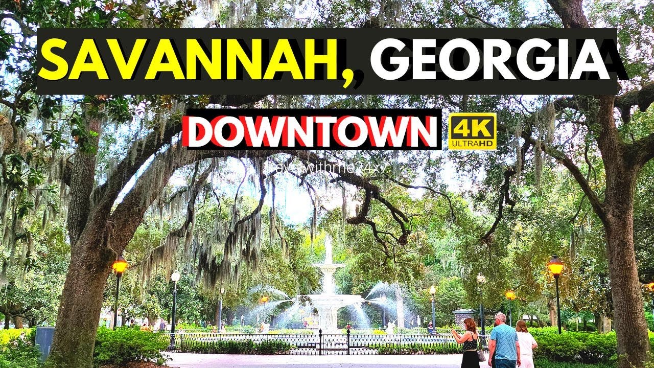 Savannah Ga Downtown - Savannah Historic District Things To Do - 4K Drive & Walking tour