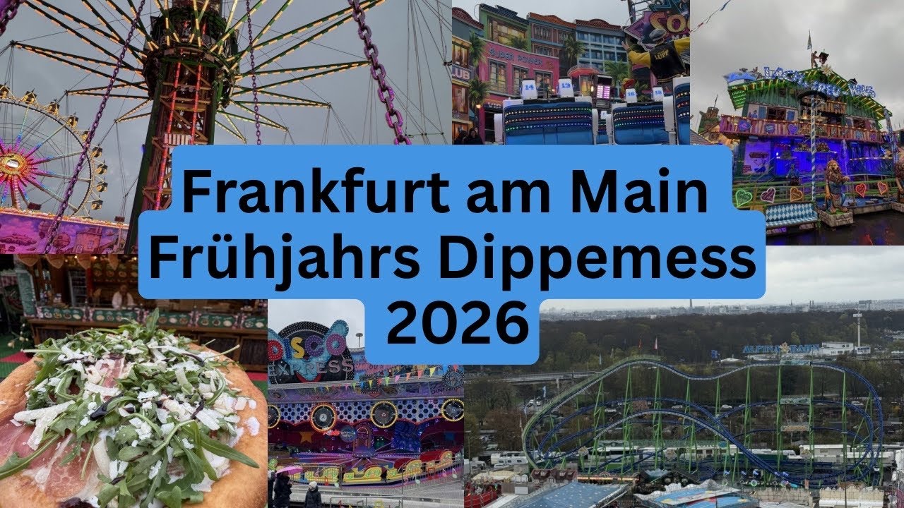 Frankfurt am Main Fr&uuml;hjahrs Dippemess 2026🎡 Kompletter Rundgang &ndash; Alle Attraktionen & Highlights! 4K