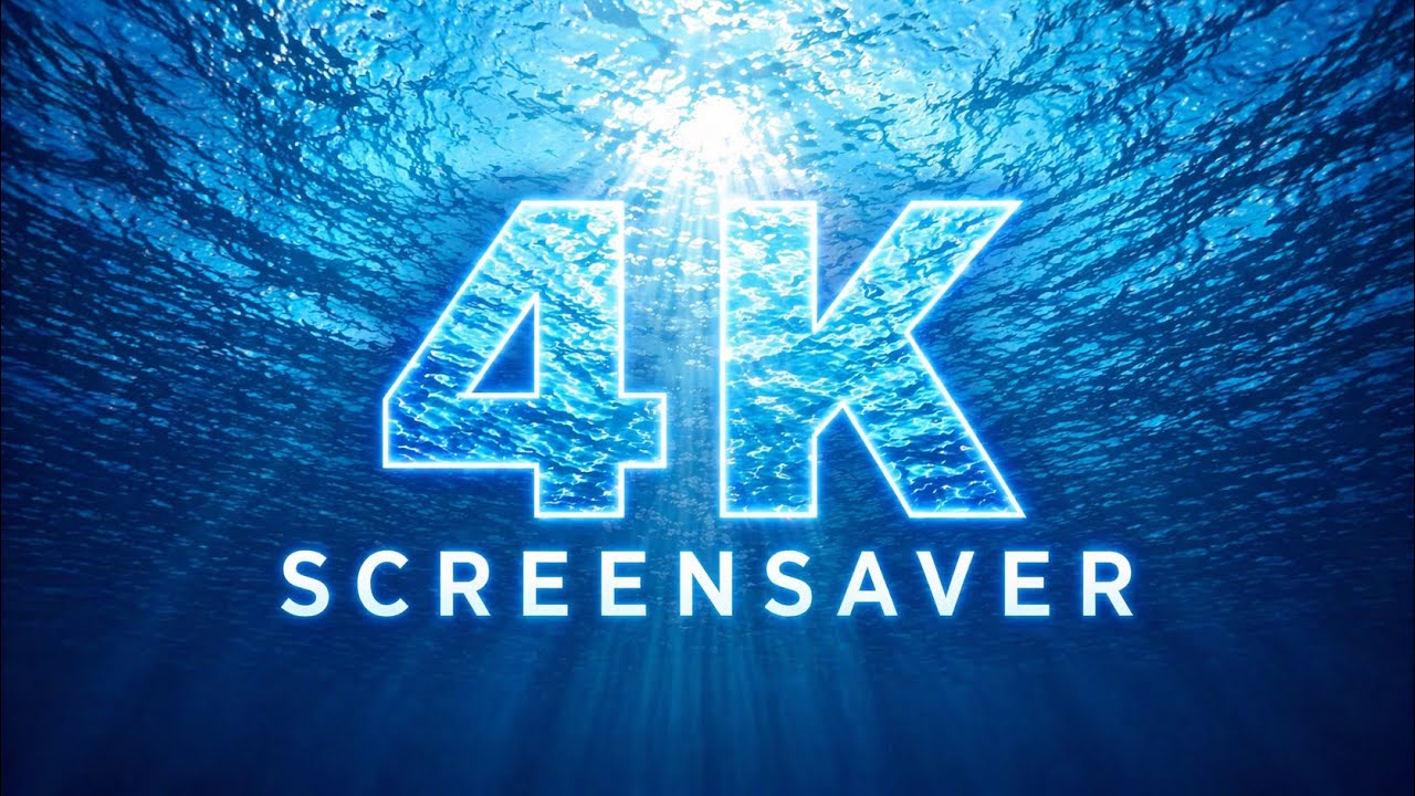 4K TV Screensaver Loop | Calm Ocean Light Silent Background (1 Hour)