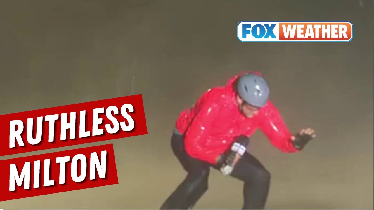 'Getting Whooped': Rain, Debris Pepper FOX Weather Reporter As Milton Slams Florida