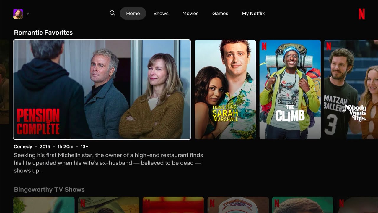 2025 Netflix TV UI