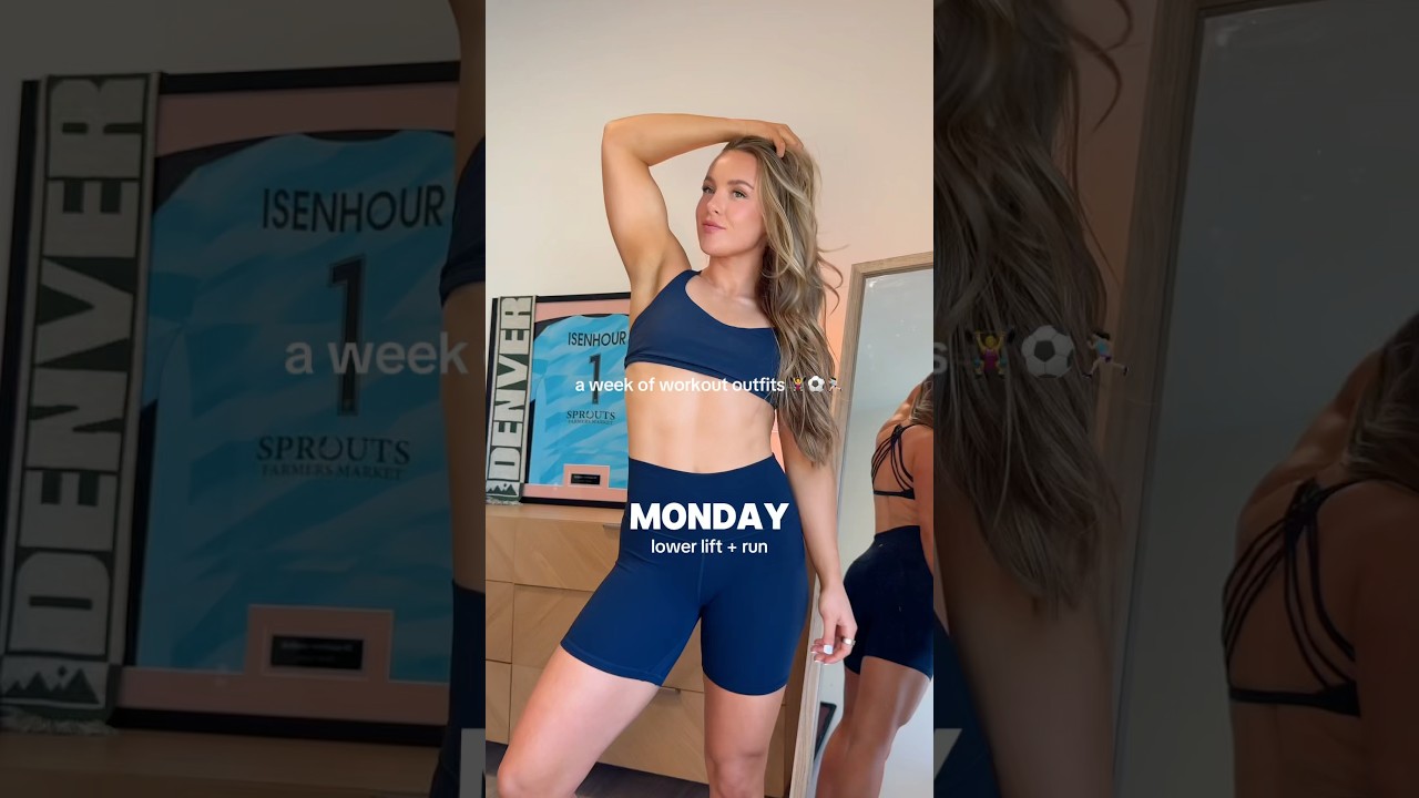 A week of workout outfits #workoutfit #gymfit #soccergirl