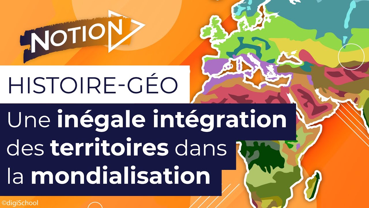 Croquis de géographie : Une inégale intégration des territoires dans la mondialisation