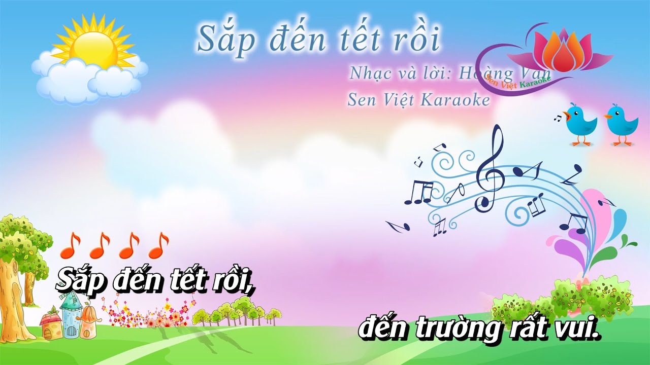 [KARAOKE] SẮP ĐẾN TẾT RỒI - CD CHUẨN BGD - ÂM NHẠC LỚP 1
