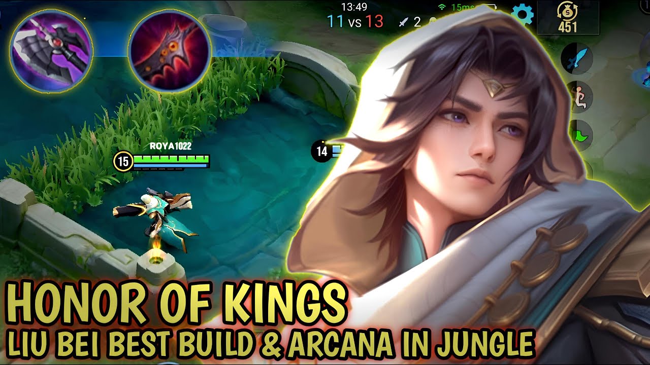 Honor Of Kings Liu Bei Jungle Gameplay | Best Build & Guide Liu Bei - HOK