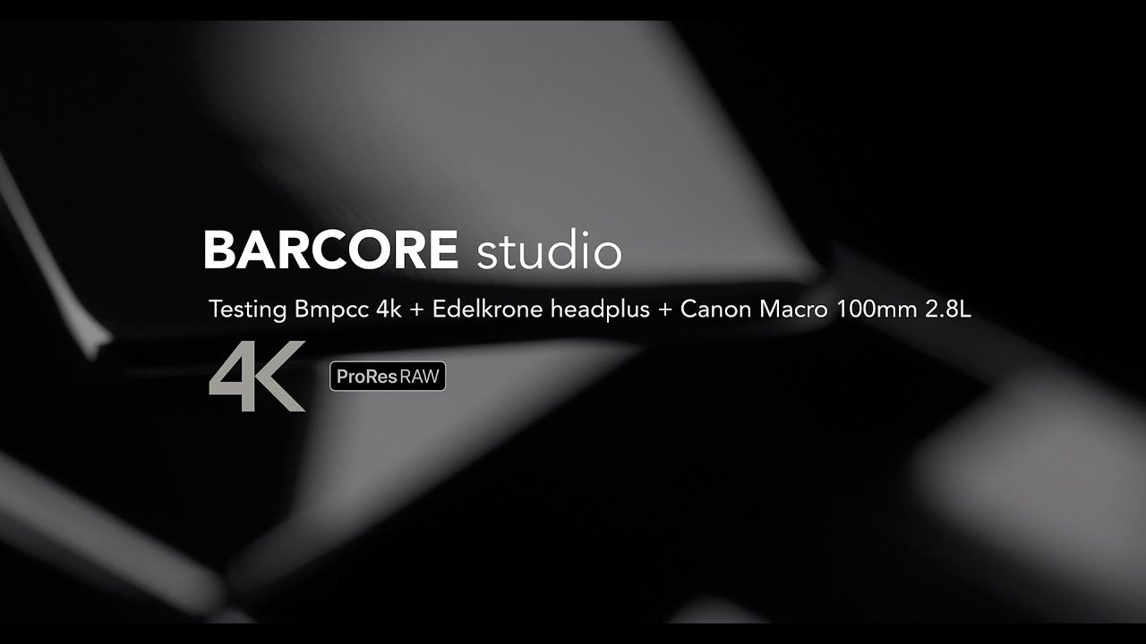 BARCORE studio Bmpcc 4K + Edelkrone Head PLUS PRO + Canon macro 100mm 2.8L 2020