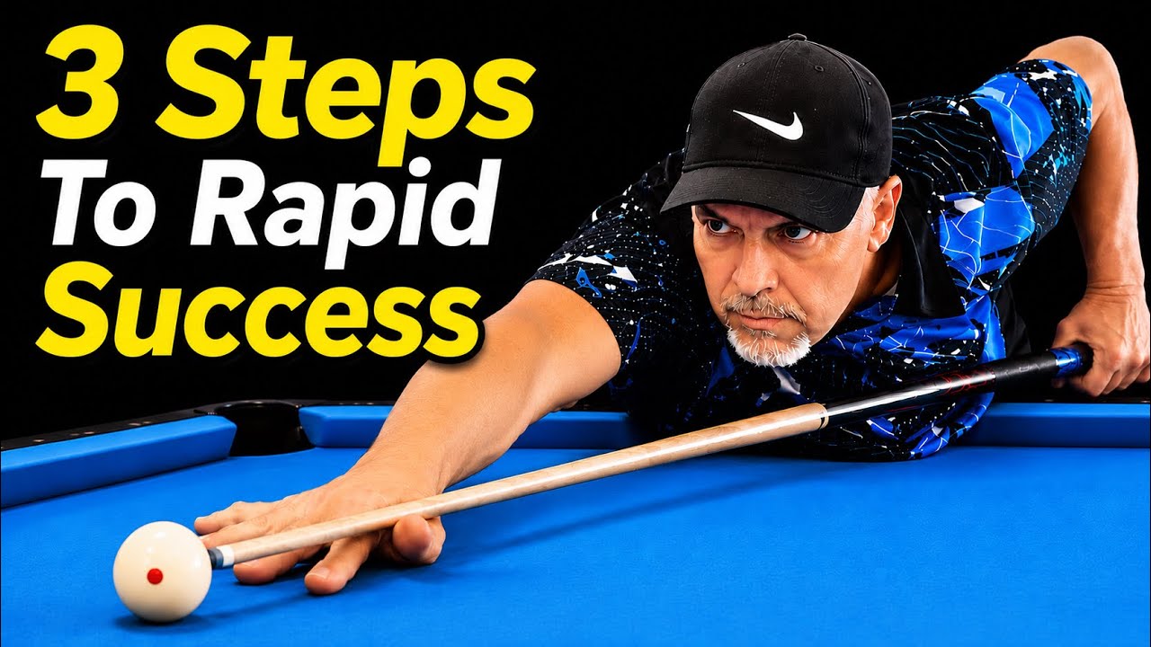 3 steps to success + tournament win/my eighth sit-down (free Pool lessons)