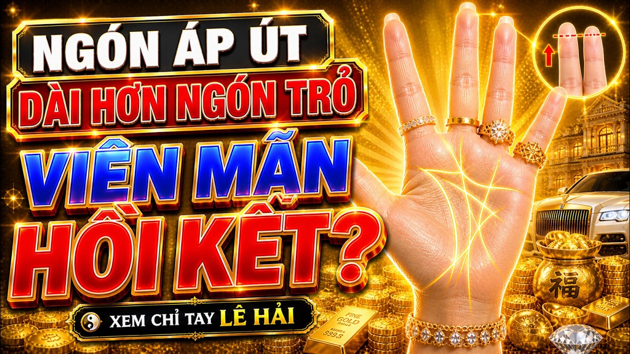 Ngón áp út dài hơn ngón trỏ