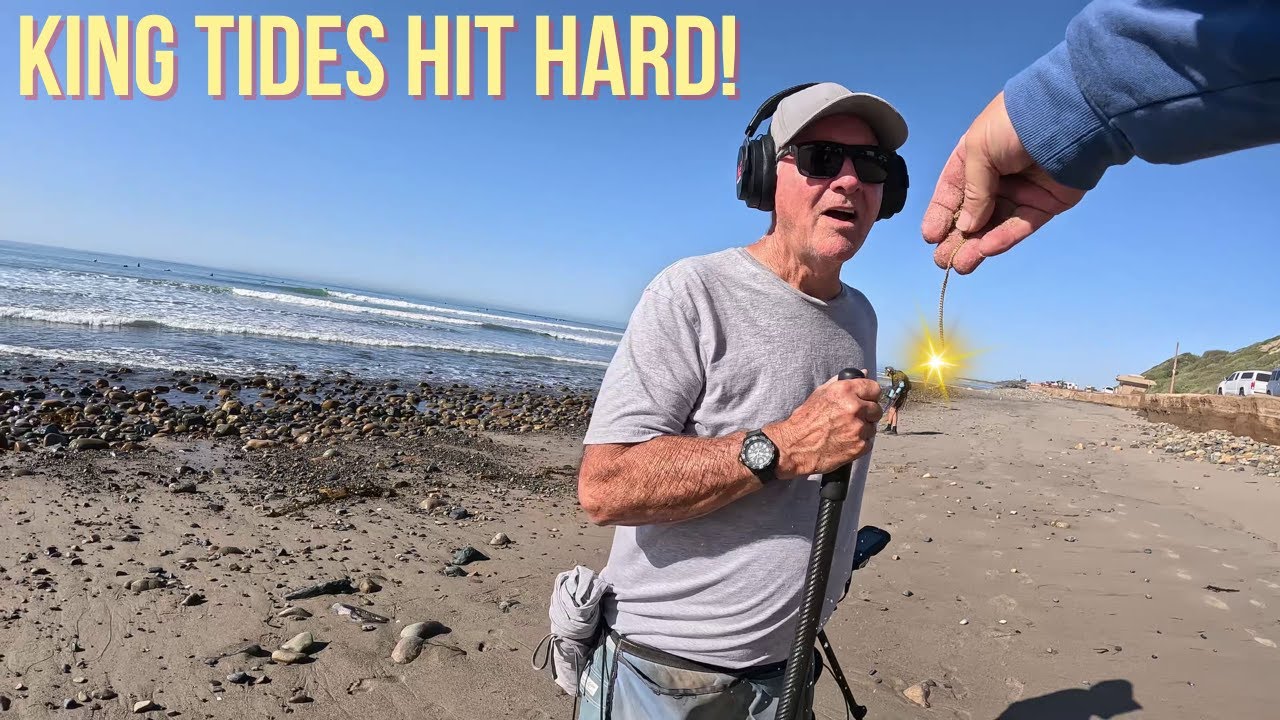 This California Beach Got WRECKED by King Tides… I Found GOLD & Silver Coins!