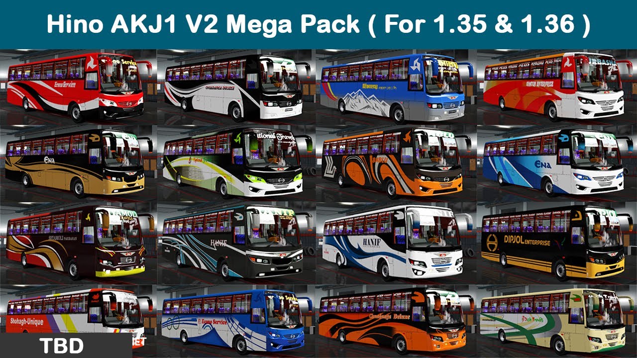 Hino Ak 1j v2 Mega Pack full &  final fix Update 1.35 & 1.36 | ETS2