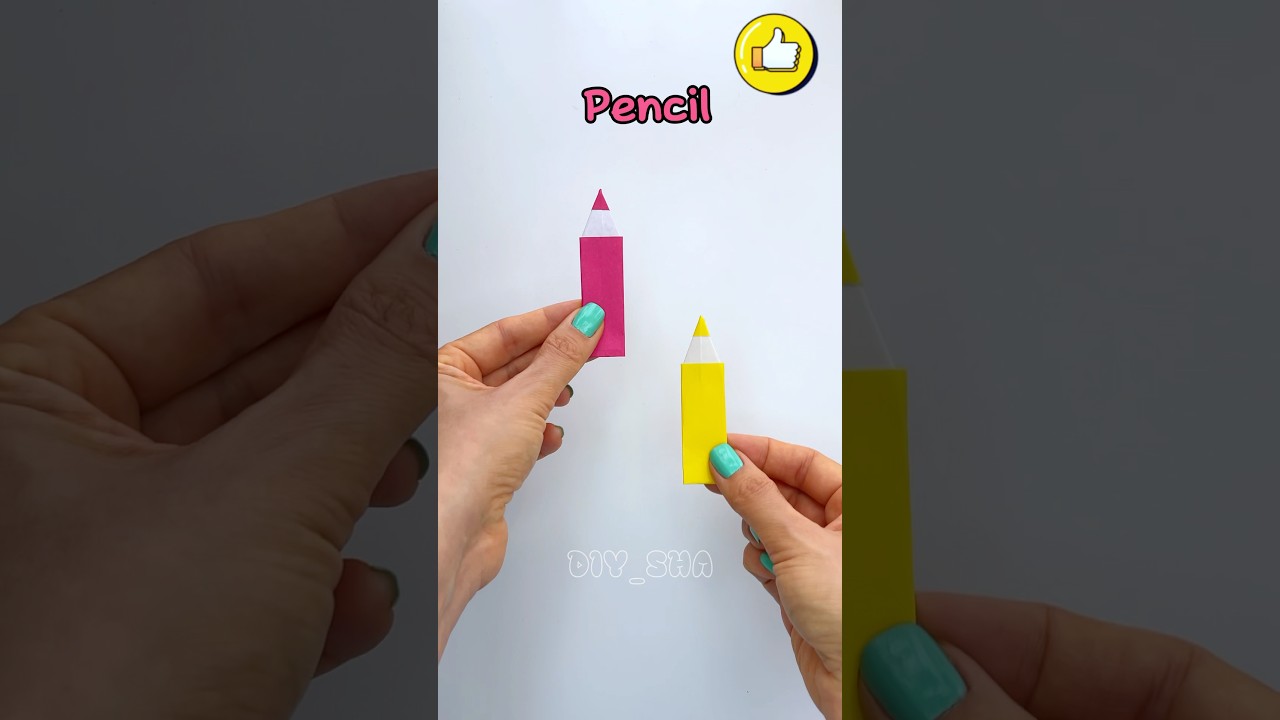 Easy Origami Paper Pencil 