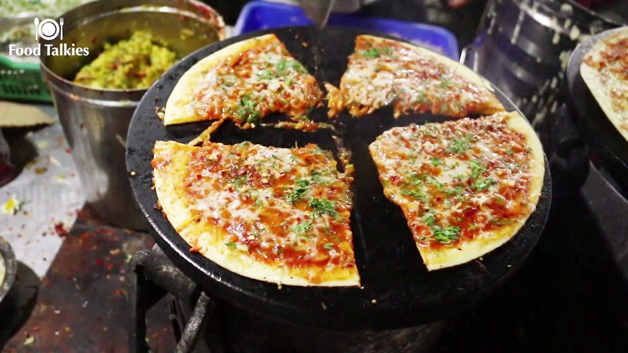 Indian Street Food - Street Food in Mumbai - Pizza Dosa