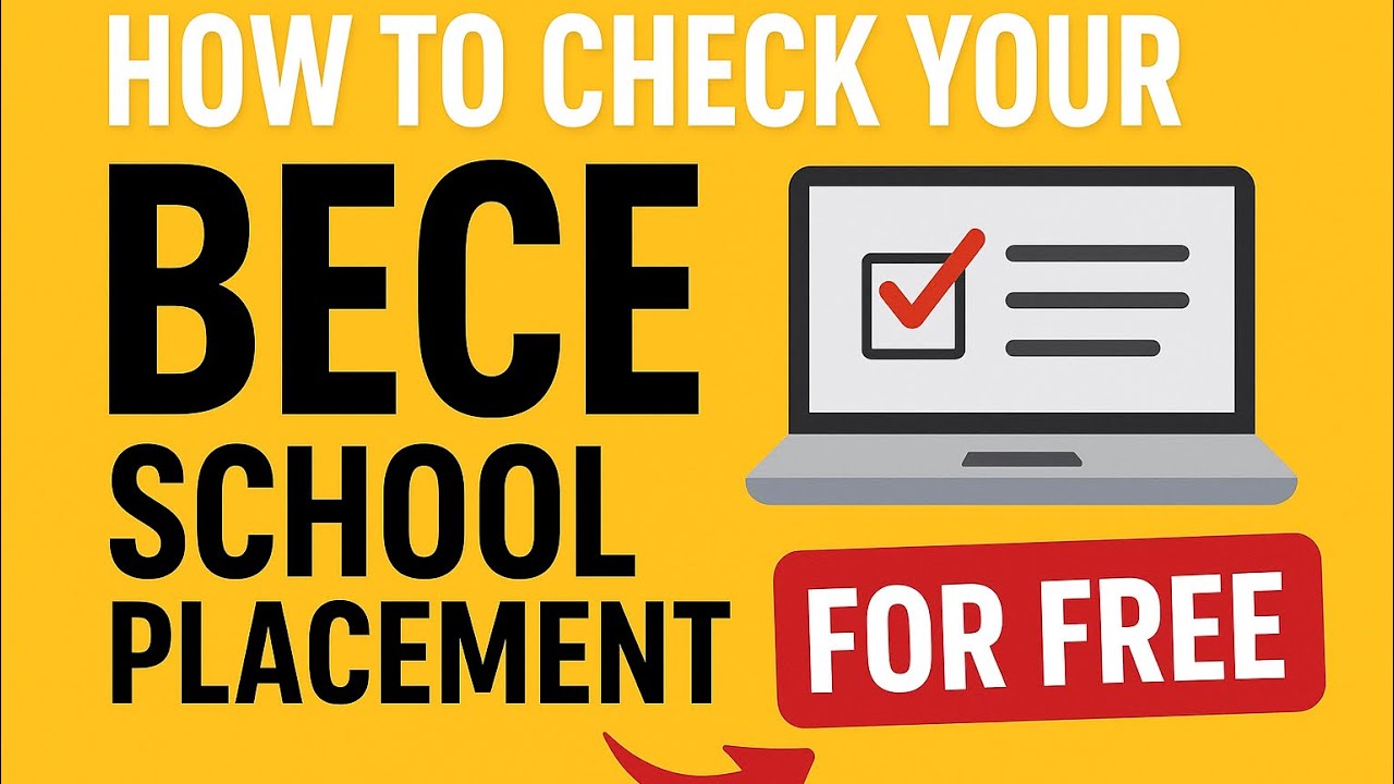 How to Check Your BECE School Placement for Free #BECE #SchoolPlacement #freeguide 