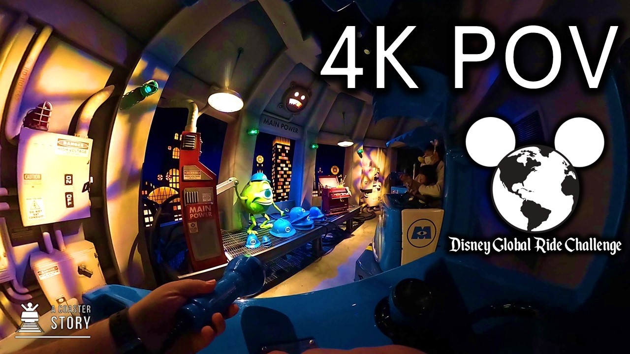 Monsters Inc Ride & Go Seek [DGRC] - Tokyo Disneyland 4K POV