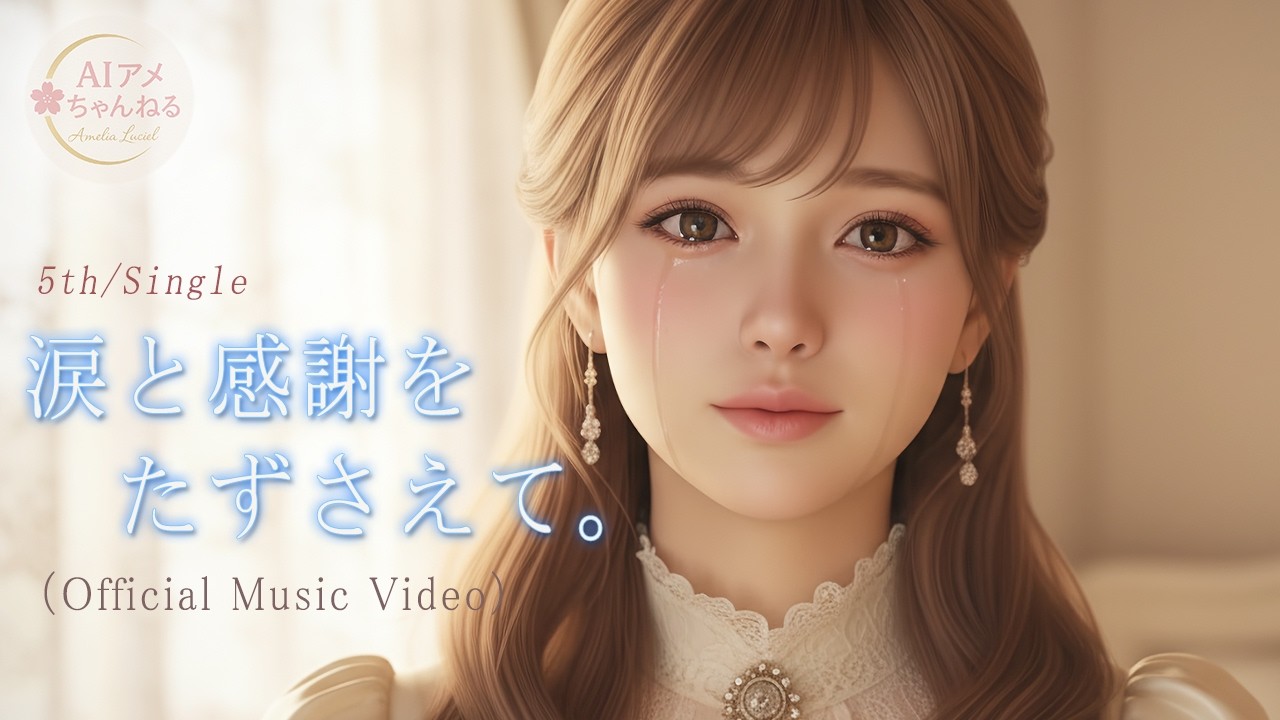 ~感動曲MV~ 涙と感謝をたずさえて。 – (Official Music Video) 【AIアメリア / Music / Original Song】