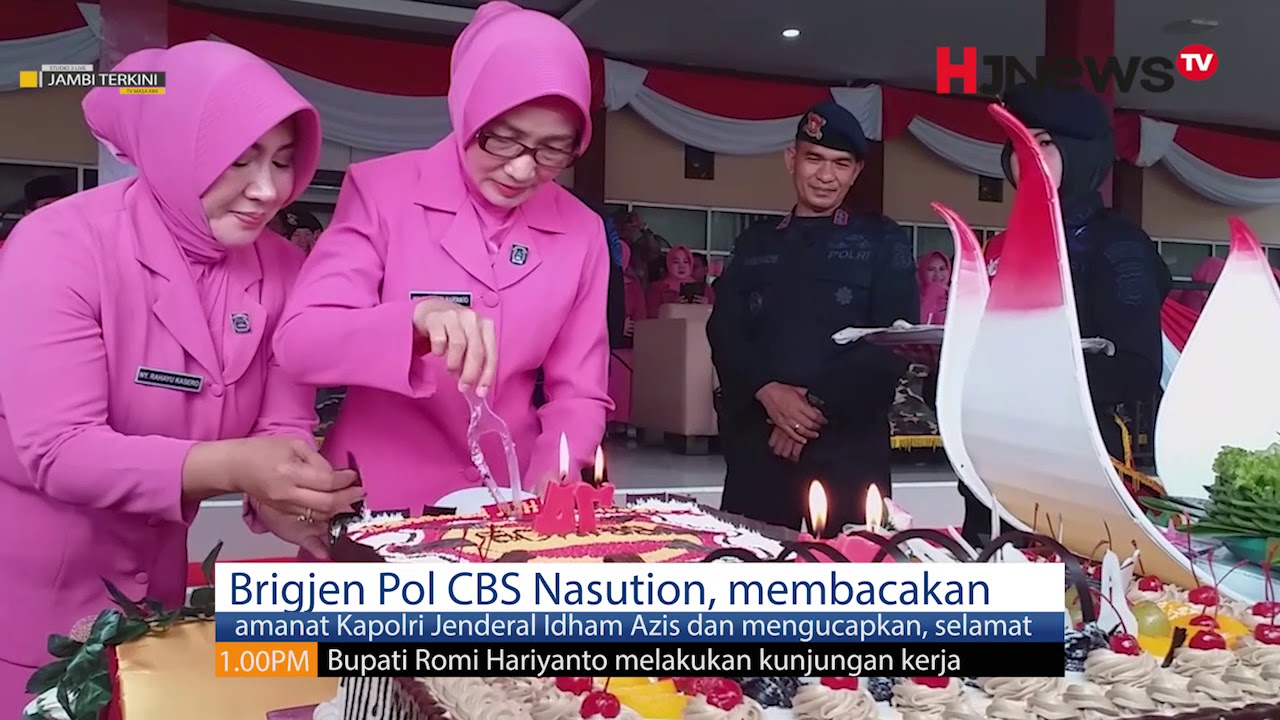 Wakapolda Jambi Pimpin Upacara HUT Brimob ke 74