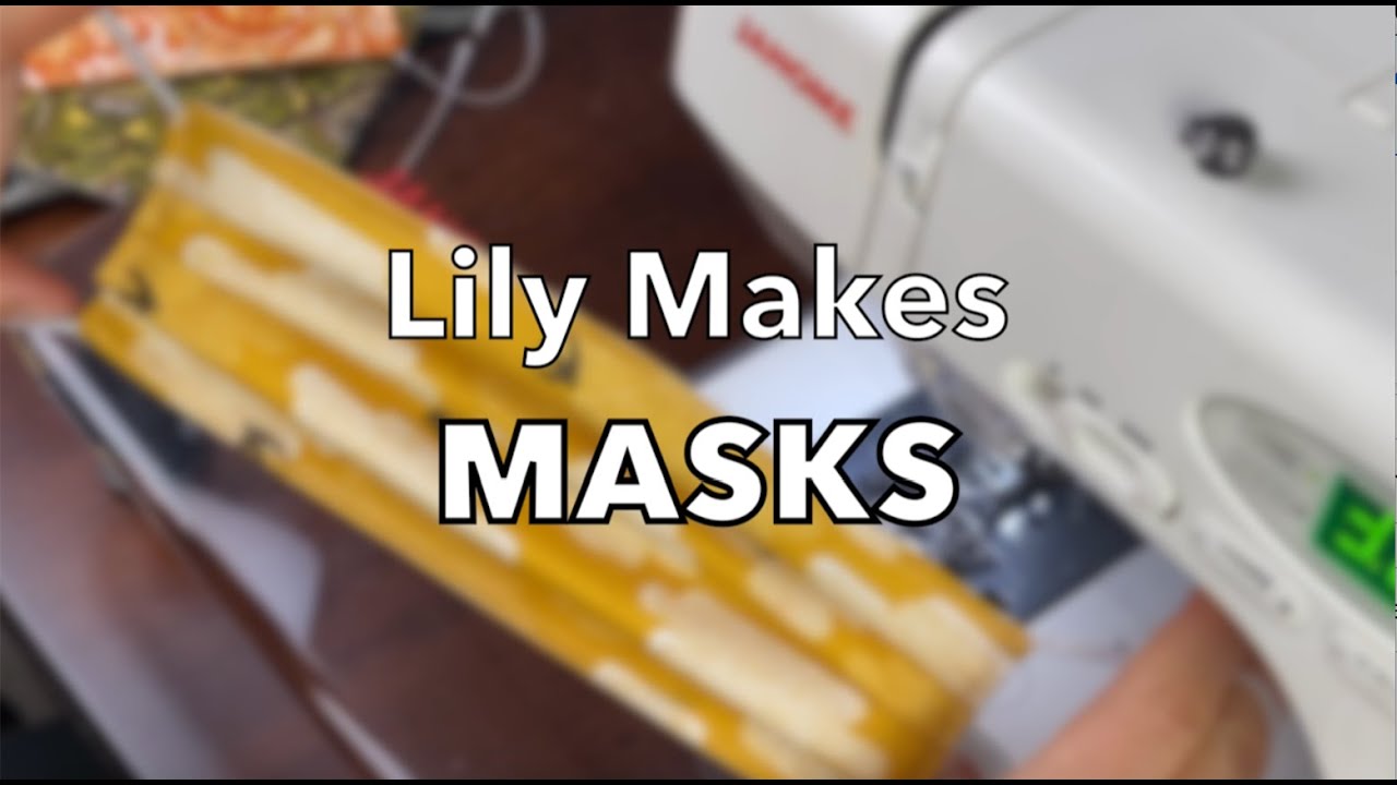 Lily Makes Masks -- Reusable Pleated Cloth Face Mask (quick and easy DIY how to guide!)