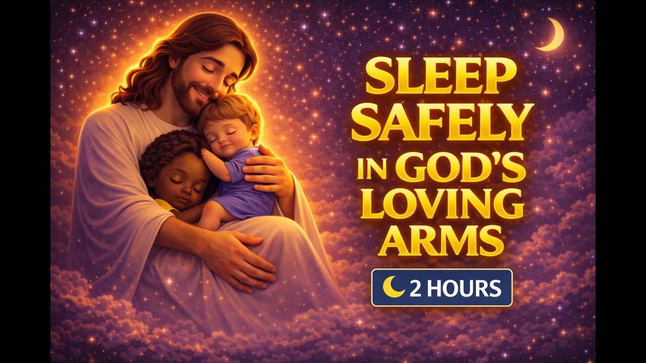 Sleep Safely in God’s Loving Arms 🌙 | 2 Hours Peaceful Christian Sleep Music