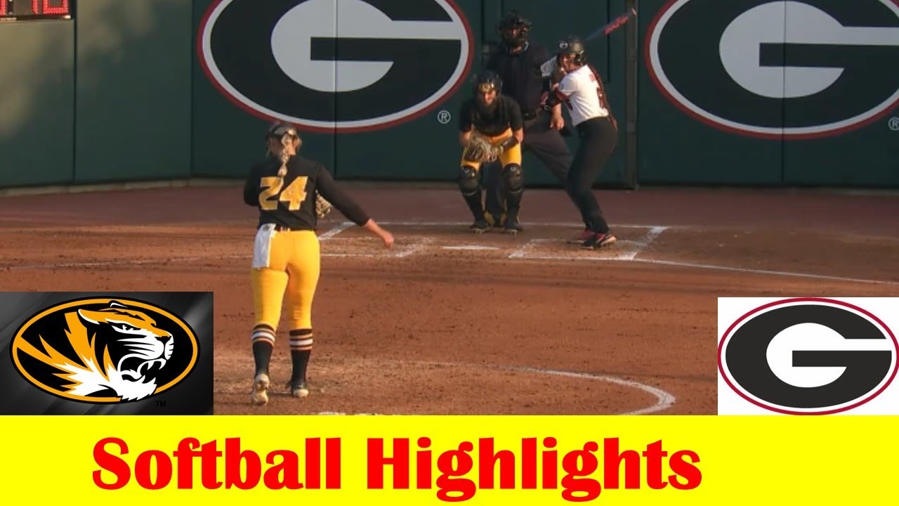 #13 Missouri vs #9 Georgia Softball Game 1 Highlights, April 19 2024