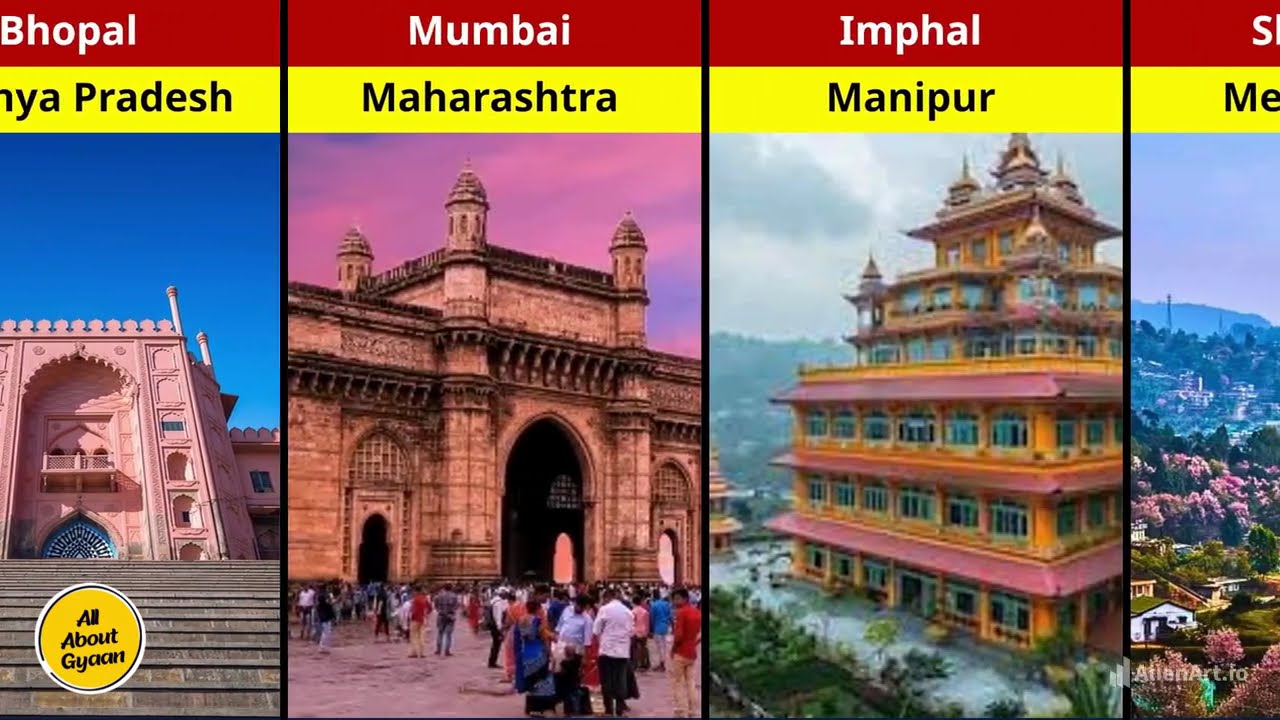 Capitals of Indian States and Union Territories #like #share #subscribe