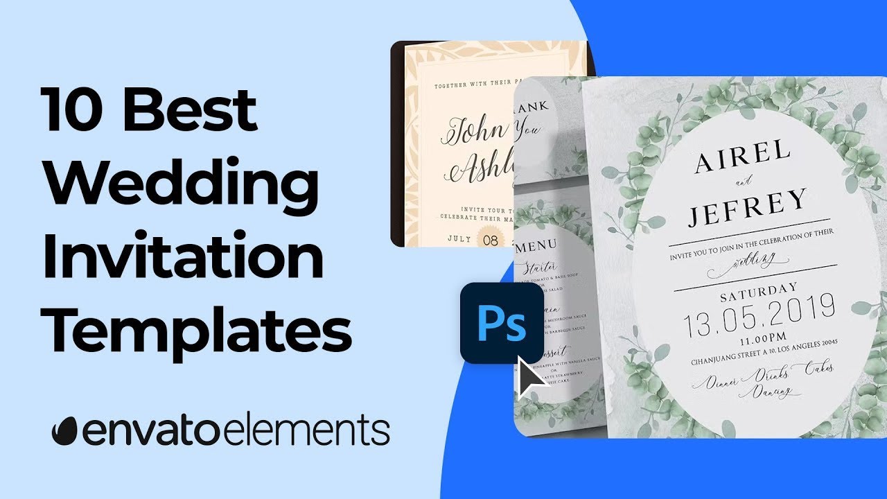 Top 10 Wedding Invitation Templates for Photoshop