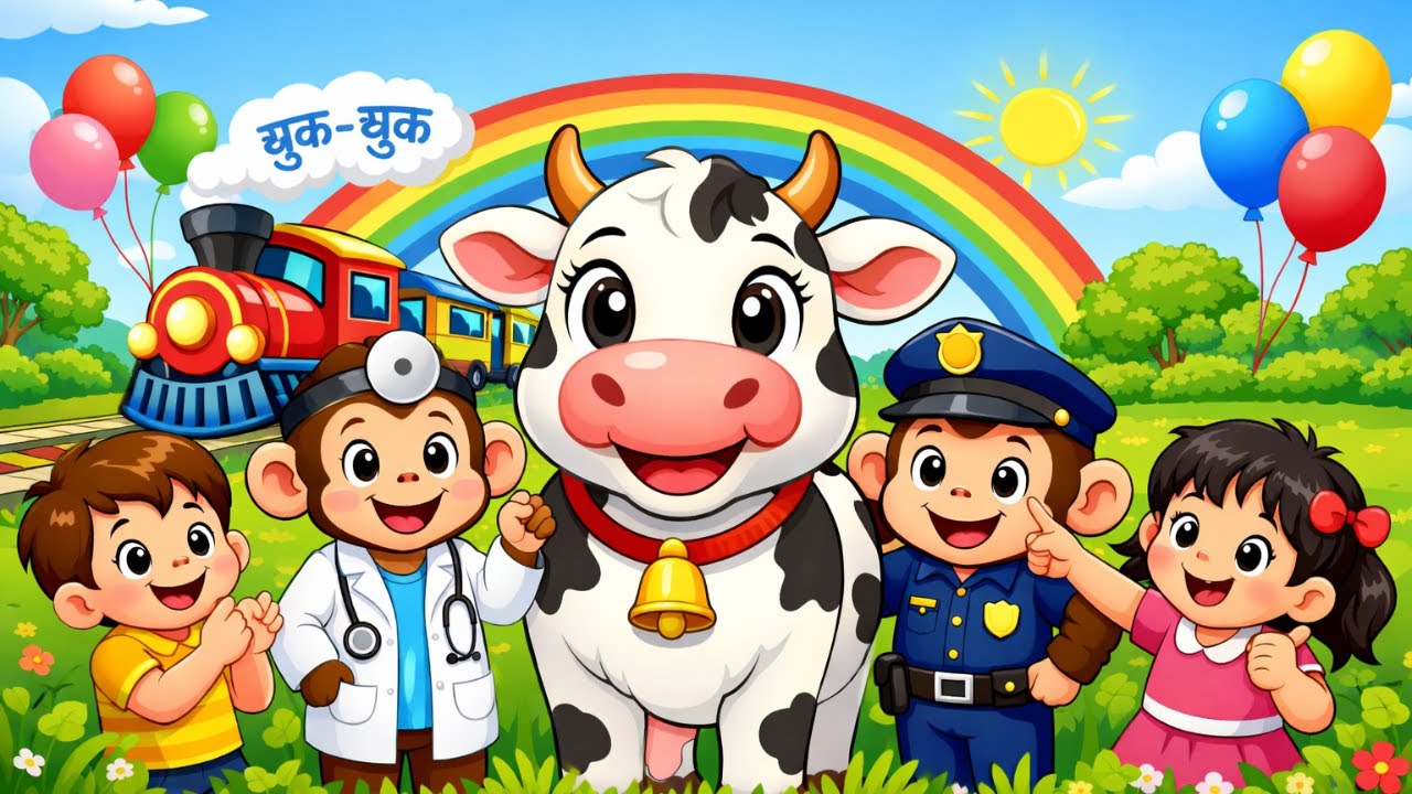 Top Hindi Kids Rhymes Collection | Bandar Mama | Animal Songs & Fun Rhymes | Hindi Nursery Songs