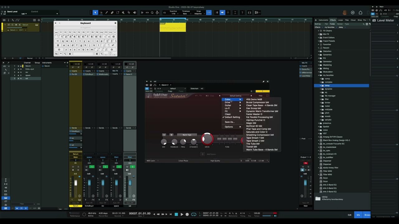 СЕНДЫ в Studio One 6 | BUS/AUX/FX/VCA/Splitter/PAN в Studio one