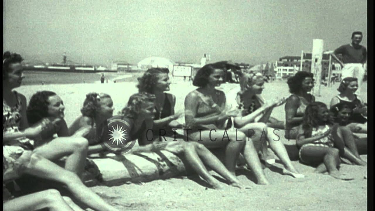 Dancers at Beach resort in Venice, California showing new slants on Jitterbug:  T...HD Stock Footage